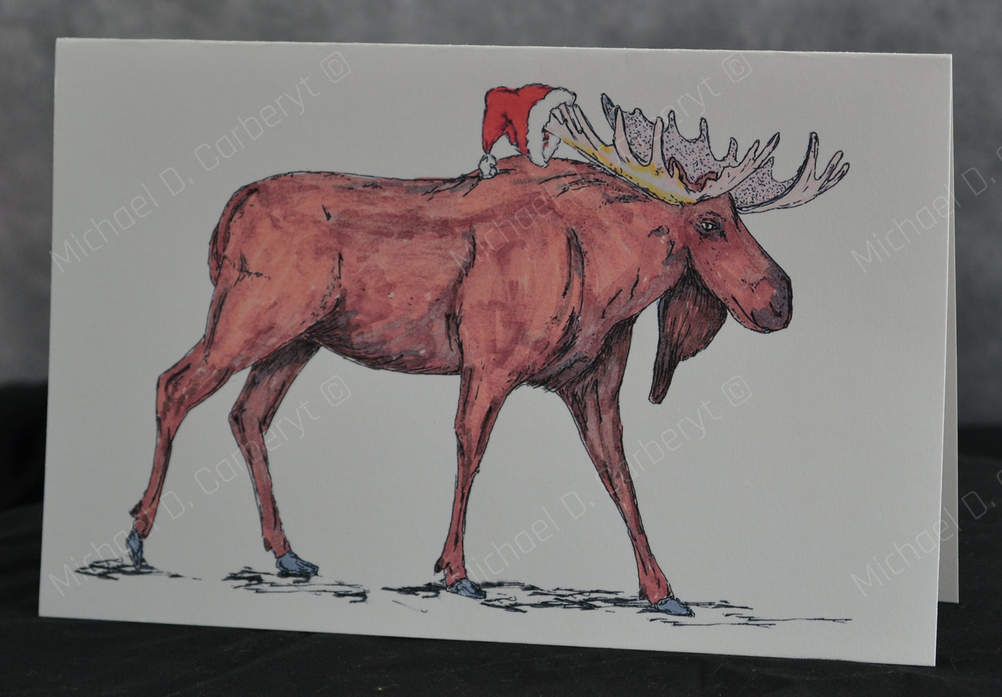 Chris-moose Greeting Card - 6 Pack