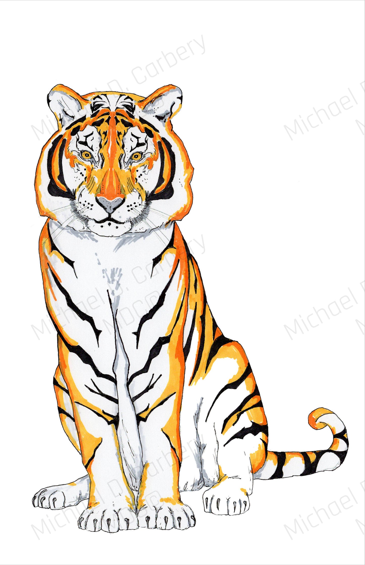 Tiger Cotton Tote Bag